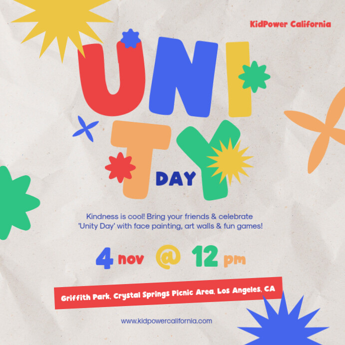 Unity Day Instagram Post Instagram-opslag template