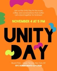 Unity Day Poster Instagram Portrait template