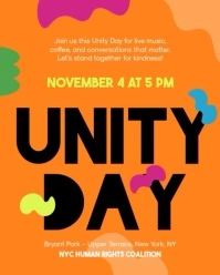 Unity Day Poster Instagram Portrait template