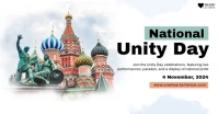 Unity Day Russia Banner ภาพที่แชร์บน Facebook template