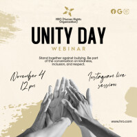 Unity Day Square Post Сообщение Instagram template