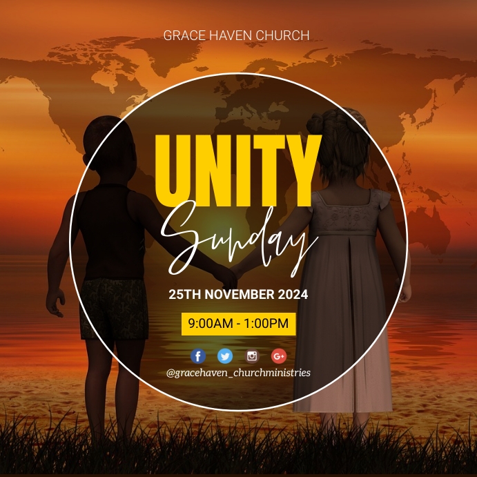 unity sunday service poster | PosterMyWall
