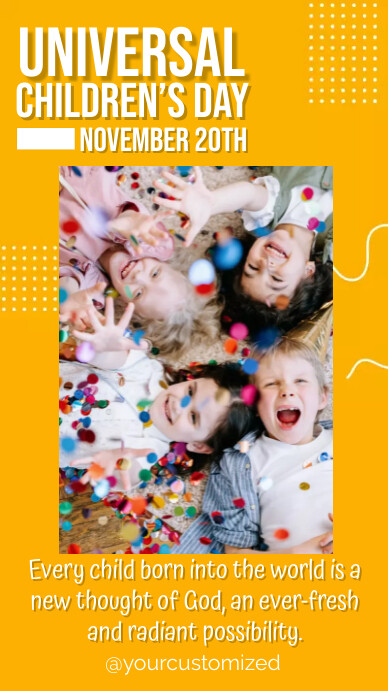 Universal Children’s Day Instagram Story template