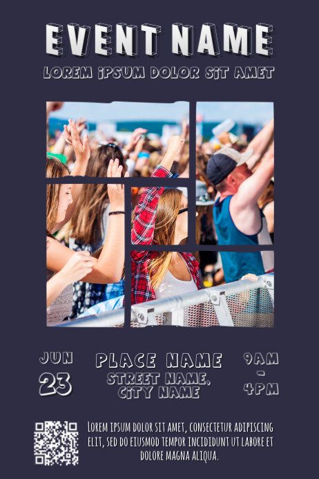 Event Poster Generic Universal Event Poster Template – Editable A4 Printable Flyer Design ...