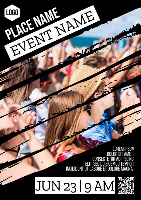 Universal Event Poster Template – Editable A4 Printable Flyer Design
