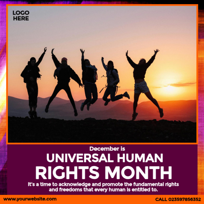 Plantilla de Universal Human Rights Month | PosterMyWall