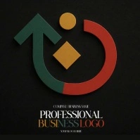 Universal unique video loop Arrow logo design template