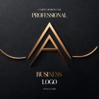 Universal unique video loop logo design template Square (1:1)