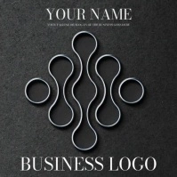 Universal unique video loop logo design template