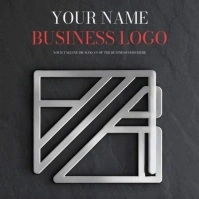 Universal unique video loop logo design template