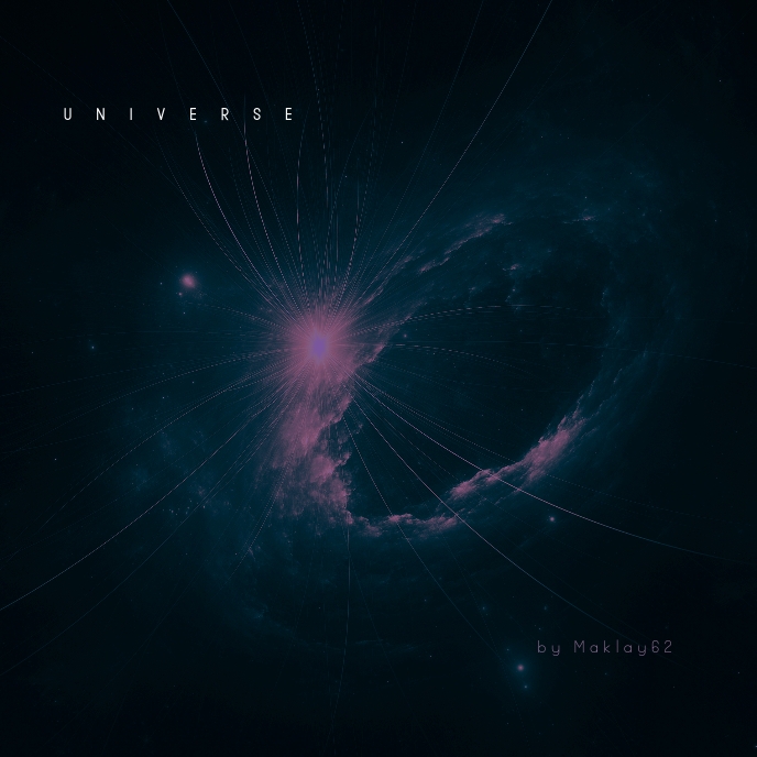 Universe Space Galaxy Cosmos CD Cover template