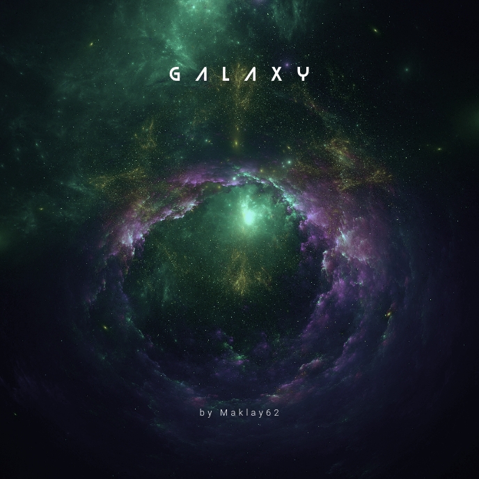 Universe Space Galaxy Cosmos CD Cover Template PosterMyWall