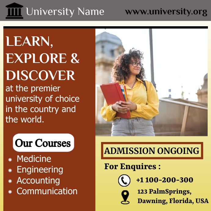 university ad Template | PosterMyWall