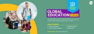 University Admission Facebook Image template