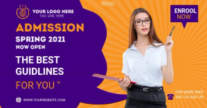 University Admission Facebook Share template