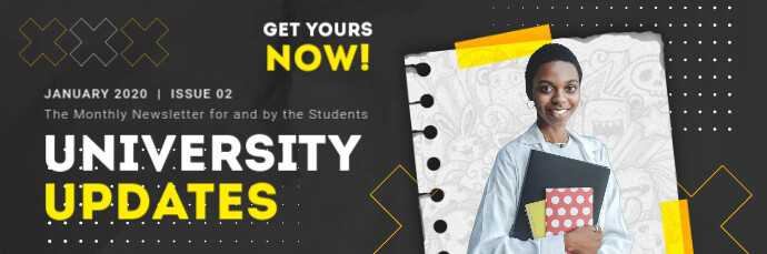 University College News Update Email Header Template | PosterMyWall