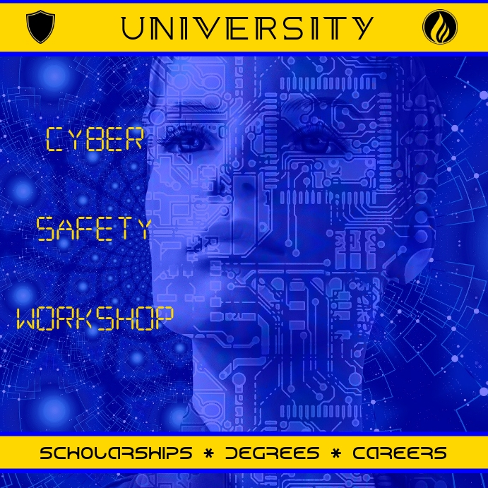 University Cyber Safety Workshop Template | PosterMyWall