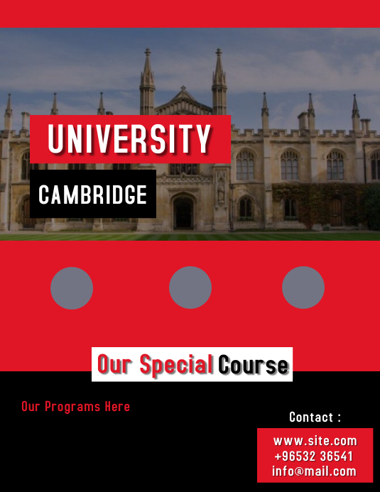 UNIVERSITY Flyer (US Letter) template