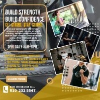 Unlimited Gym Access & Personal Training Instagram Post template