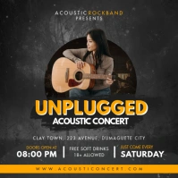 Unplugged Local Concert Advert Instagram 帖子 template
