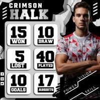 Unstoppable Numbers, Unbreakable Team Instagram Post template