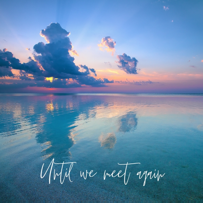 Until we meet again Album cover template