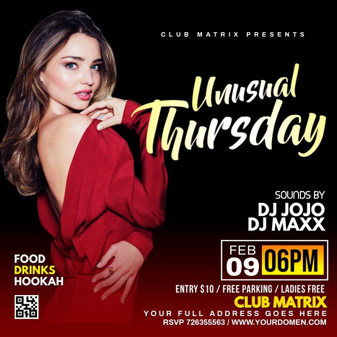 Unusual thursday Template | PosterMyWall