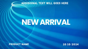สีน้ำเงิน New Product Arrival Digitalt display Template