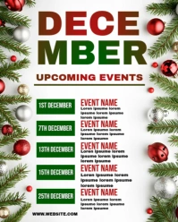 Upcoming December Events Instagram Portrait template