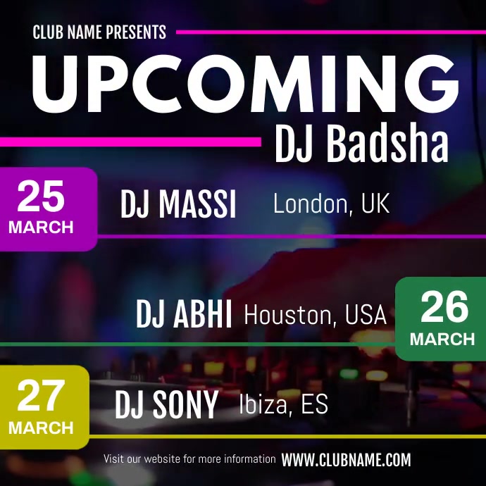 DJ Events Template PosterMyWall