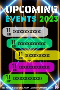 upcoming event Poster template