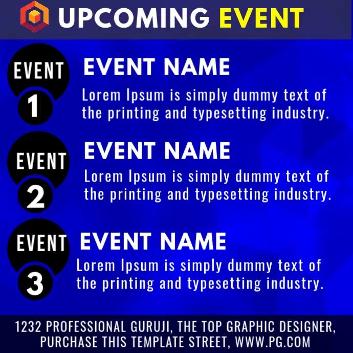 upcoming event Template | PosterMyWall