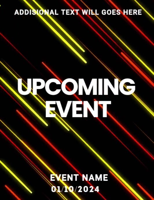 Upcoming Event Template | PosterMyWall