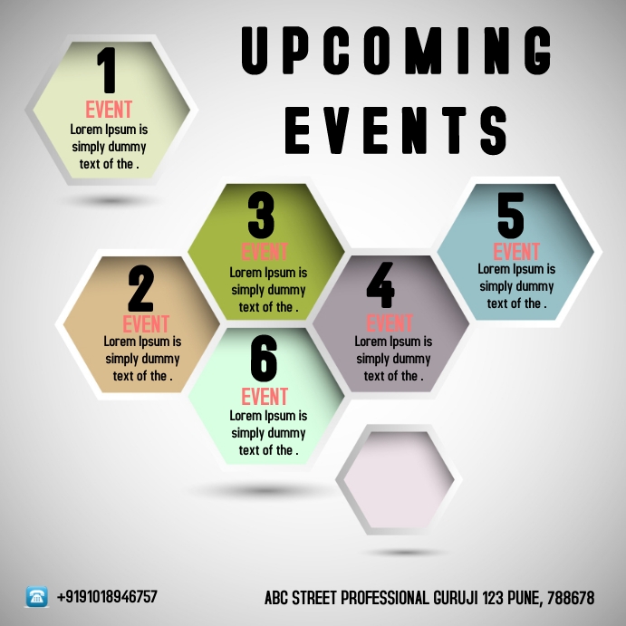 Upcoming Event Template | PosterMyWall