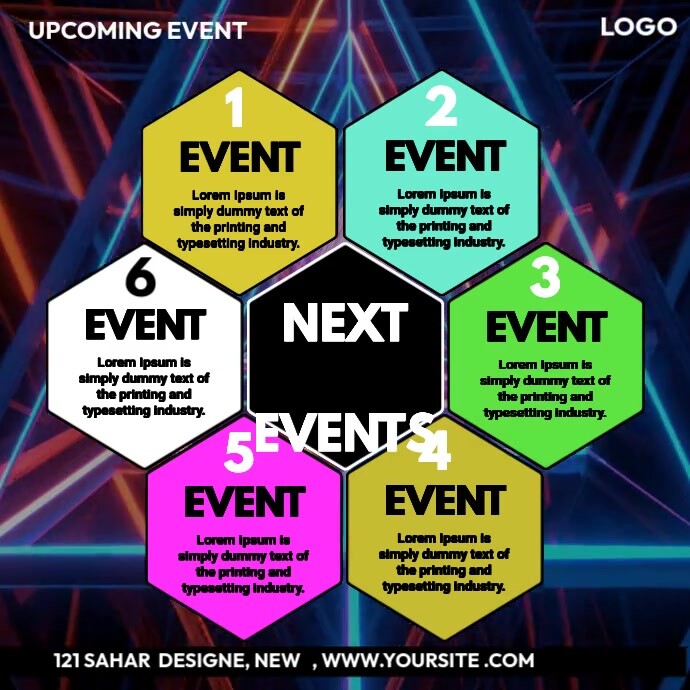 UPCOMING EVENT Template | PosterMyWall