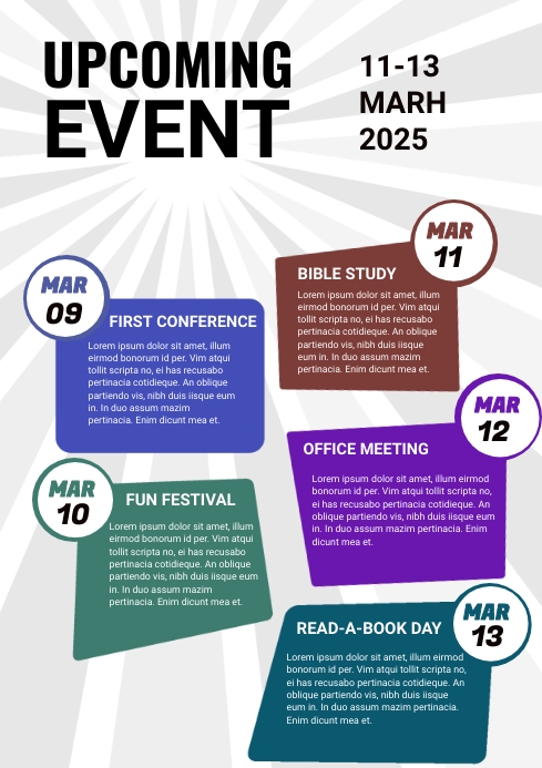 upcoming event Template | PosterMyWall