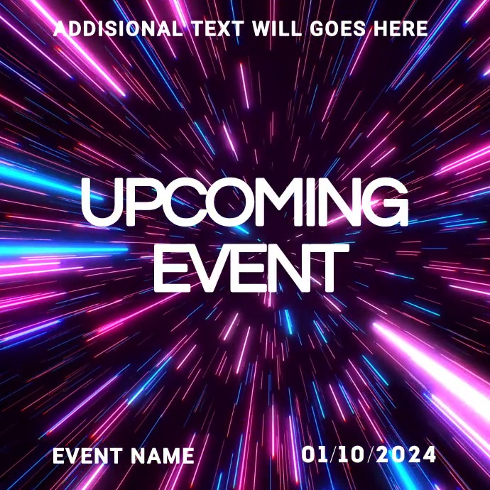 Upcoming Event Template | PosterMyWall