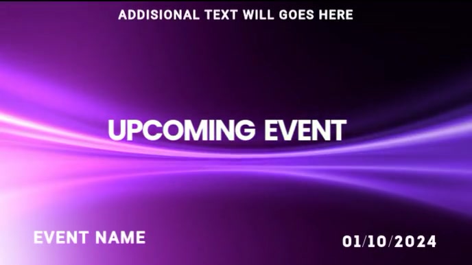 Upcoming Event Template | PosterMyWall