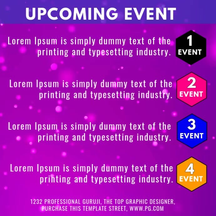 upcoming event Template | PosterMyWall