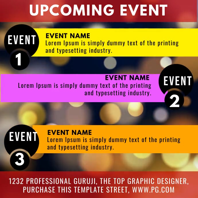 upcoming event Template | PosterMyWall