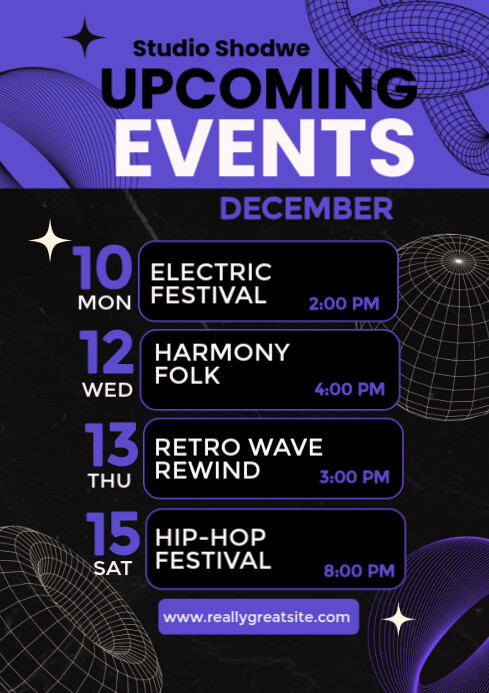 Upcoming event Template | PosterMyWall