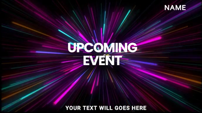 Upcoming Event Template | PosterMyWall