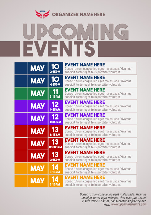 Upcoming event Template | PosterMyWall