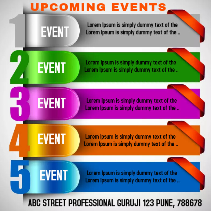 Upcoming Event Template | PosterMyWall