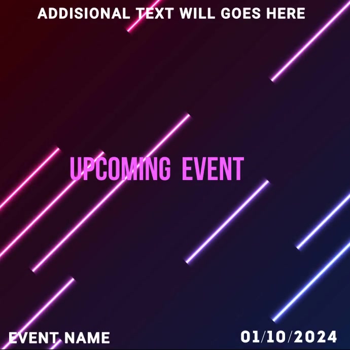 Upcoming Event Instagram Post template