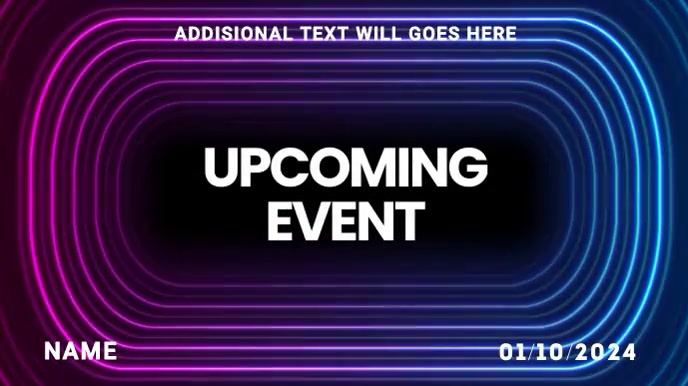 Upcoming Event Template | PosterMyWall