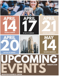 upcoming event flyer
