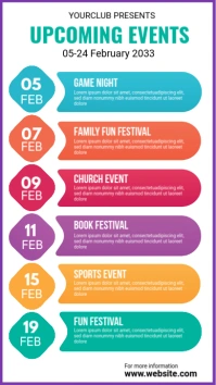 Upcoming Event Pinterest Graphic WhatsApp Status template