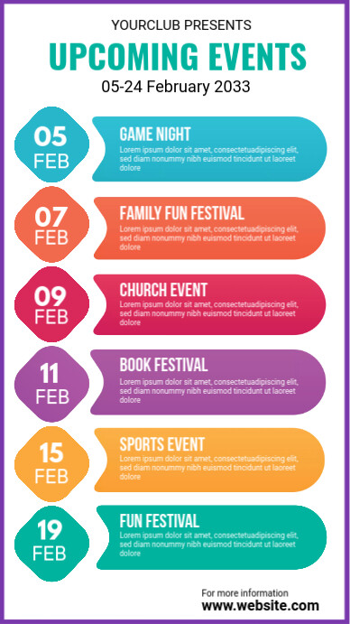 Upcoming Event Pinterest Graphic Template | PosterMyWall