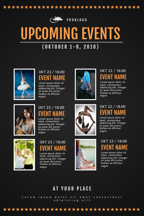 Upcoming Event schedule calendar Template PosterMyWall Upcoming Event schedule calendar Template PosterMyWall